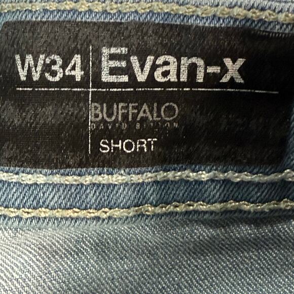 Buffalo David Bitton Evan X Denim Bermuda Jean Shorts Mens Size 34 - Picture 5 of 7